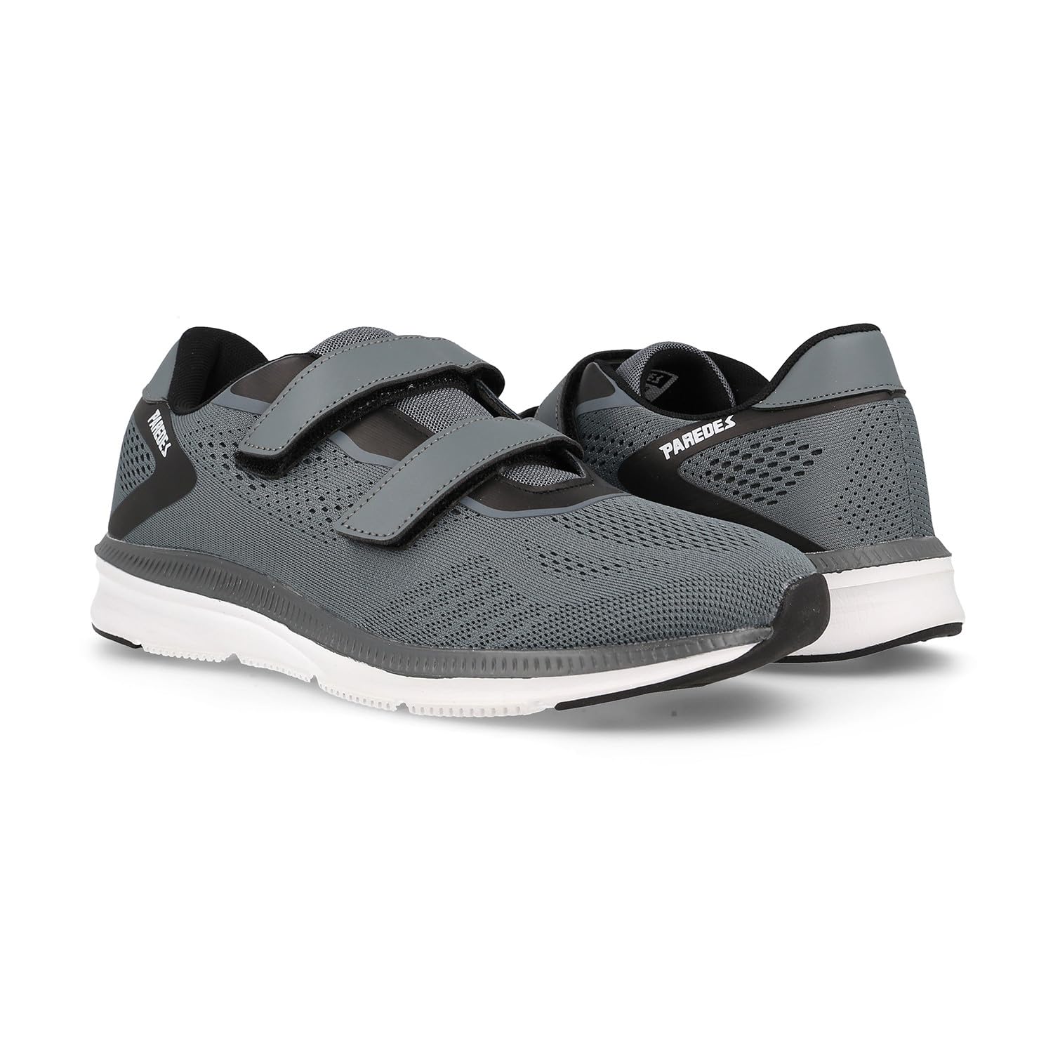 Paredes LD22593 Sportschuhe für Herren in Grau, Sneaker mit selbstklebendem Textilband und viskoaktiver Einlegesohle, Grau für Jungen und Herren Sport