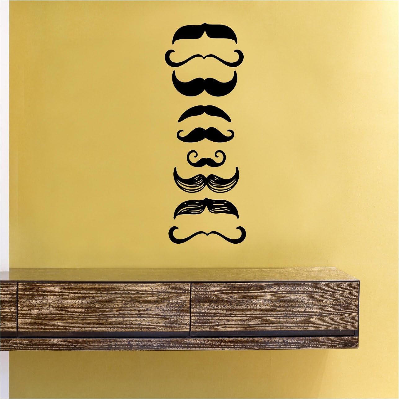 Mustache Vinyl Wall Decals Quotes Sayings Words Art Decor Lettering Vinyl Wall Art Inspirational Uplifting