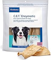 Virbac CET Enzymatic Dental Chews for Medium Dogs - Vet #1 Plaque Tartar Control, Chicken Flavor Beefhide