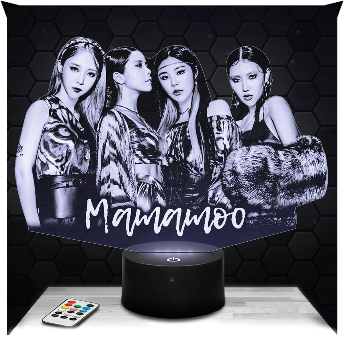 Lampephoto.fr - Mamamo 3D Lamp Girl's Room Decor 3D Mamamo K-pop Object Korean Pop Korean Gift idea Soft Light Decoration Night Light Office Decor, Original Christmas, Gift idea for Teenagers