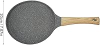 Vista 6 de Raguso Sartén, sartén para panqueques con parte inferior plana para comida (7.9 pulgadas)