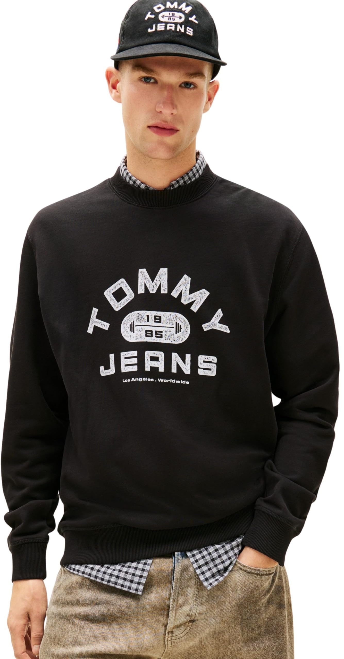 Tommy Jeans Herren TJM Reg Entry Gym Crew EXT Dm0dm22681 Pullover-Sweatshirt (1er Pack)