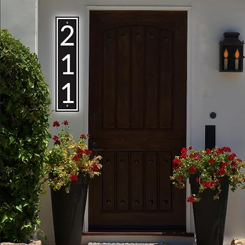 Miniatura 176 de Placa de dirección acrílica personalizada, letrero de dirección horizontal, utilizado para casa, puerta, calle o buzón Hengkuan-2