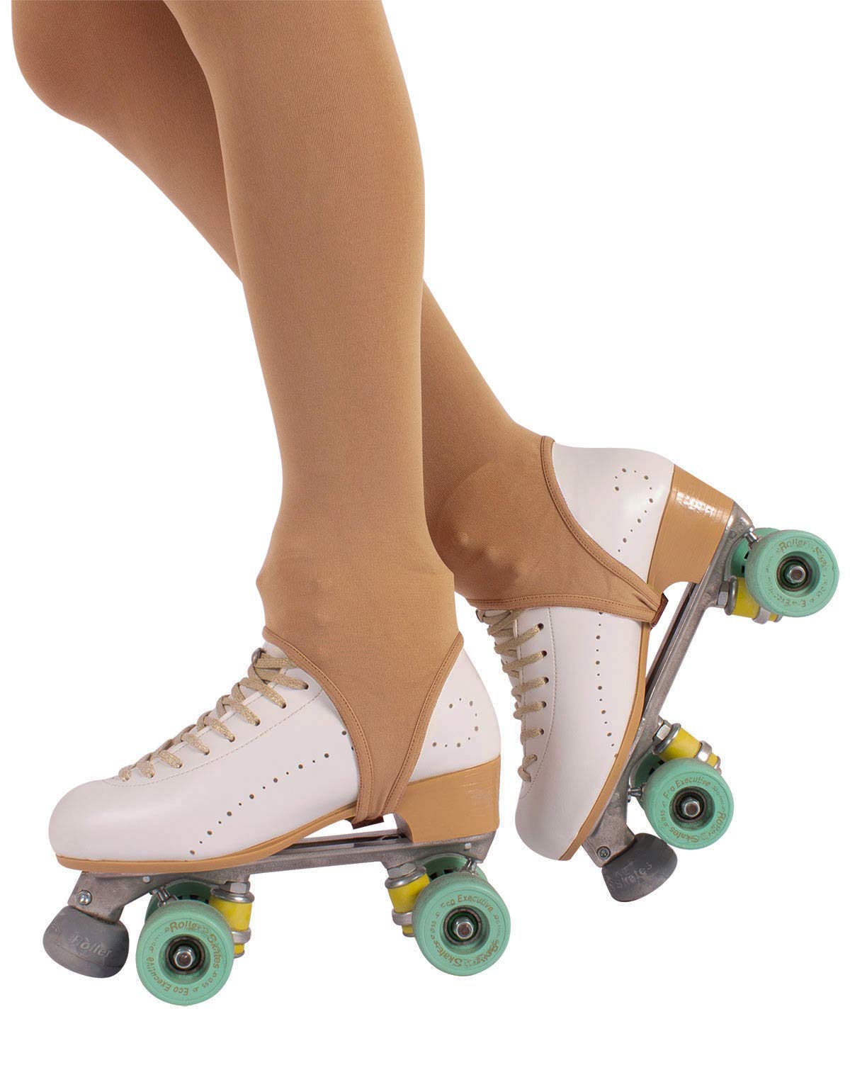 CALZITALY PACK 1 ou 2 PAIRES - Collants Femme Etriers de Patinage Artistique et Roller sans Pied | Noir, Naturel | S, M, L | 70 DEN | Fabriqué en Italie - 2
