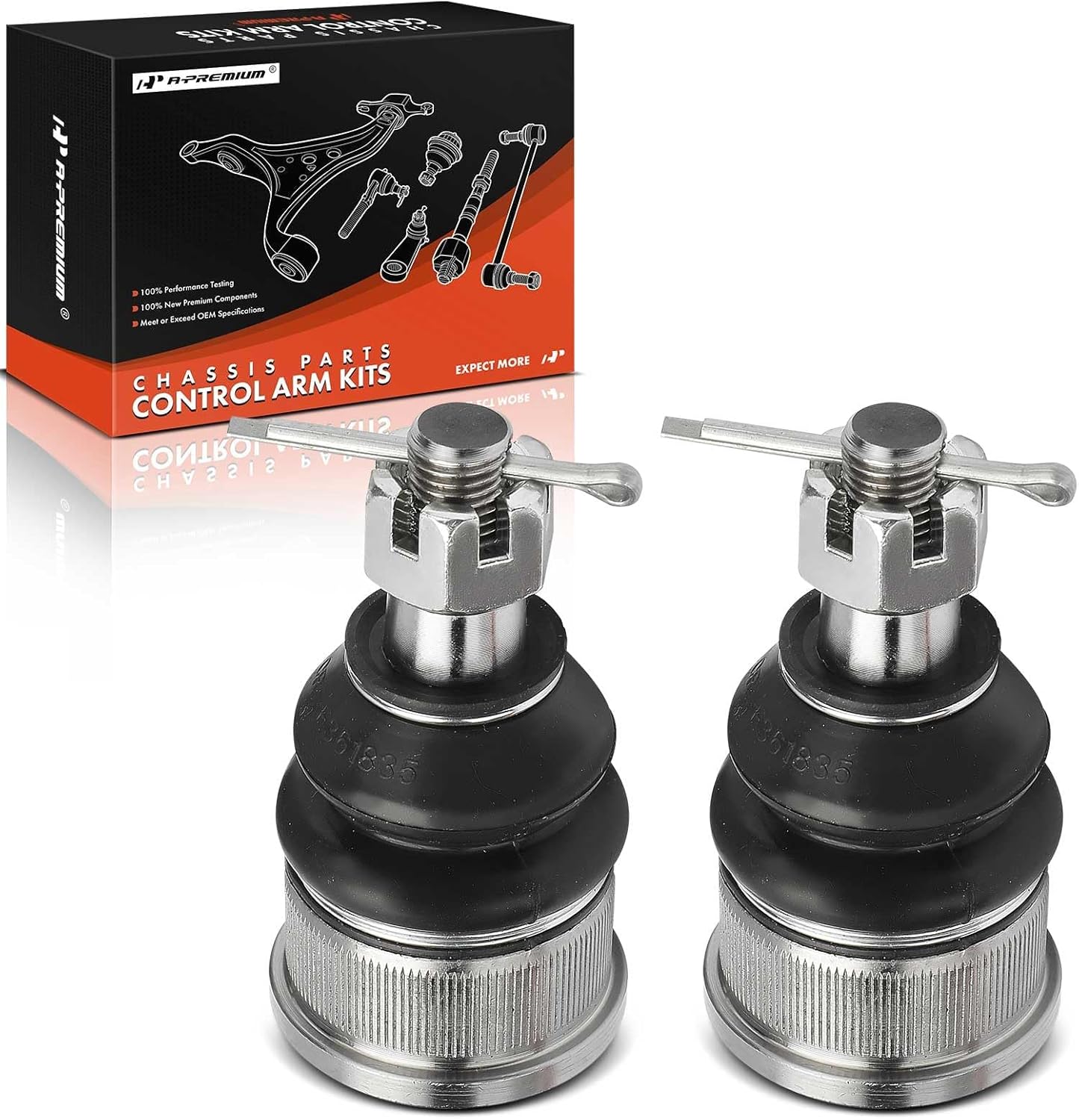 A-Premium 2 x Front Lower Ball Joint, Compatible with Honda Pilot 2003-2008 & Acura MDX 2001-2006