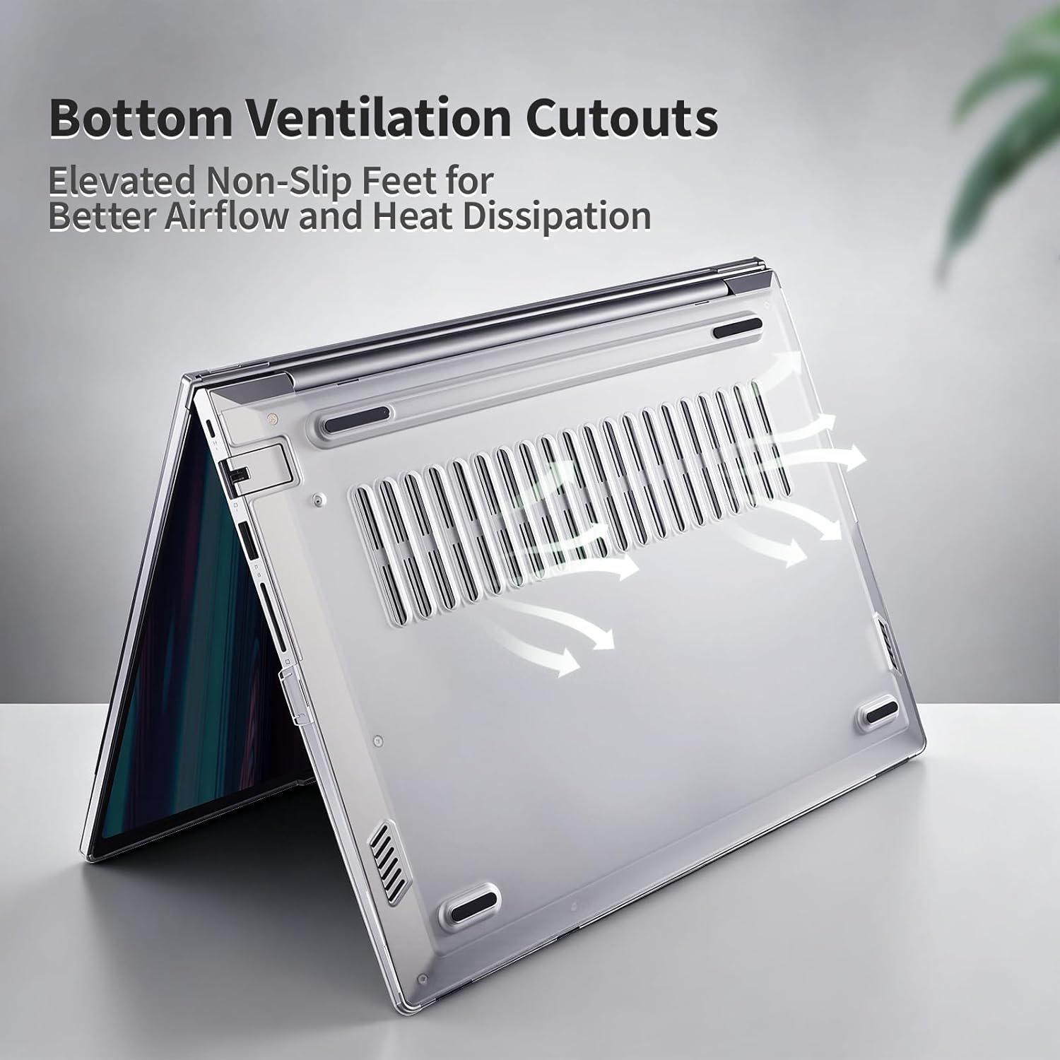 Laptop Case Set for 2026/2025 ThinkBook 16 Gen 9/8 (16″ Intel/AMD) Scratch-Resistant & Drop-Resistant Hard Shell Frosted Transparent​ Protective Cover + Keyboard Cover