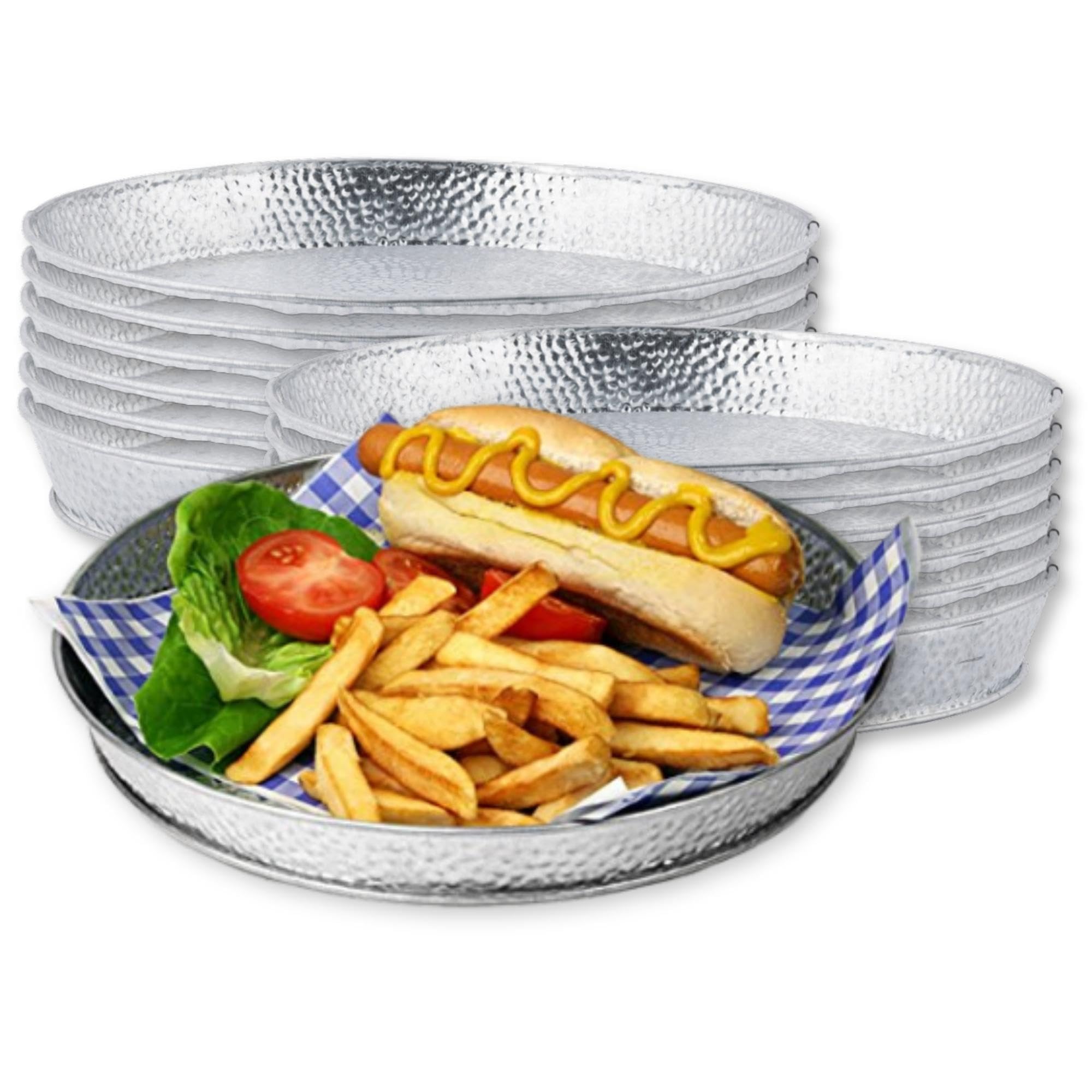 Tablecraft 12 / Round 12.5 Inch Diameter / Silver Platters