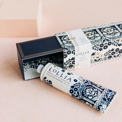 Vista 39 de LOLLIA Handcreme, 4 onzas de crema de manos perfumada Wish para mujeres, loción hidratante de manos para manos secas, manteca de karité y manteca