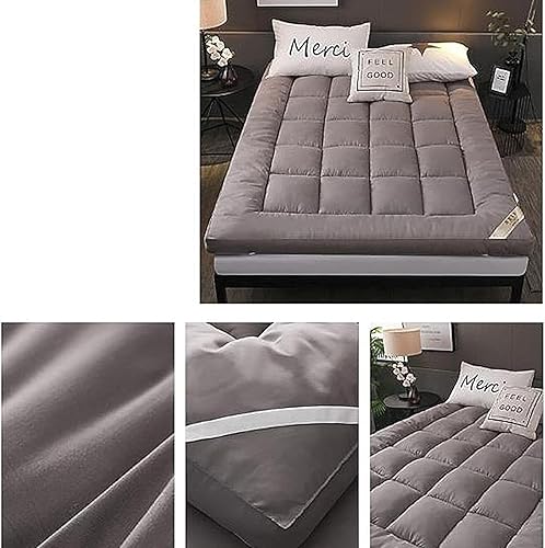 Miniatura 4 de Cubrecolchón tradicional tipo futón, colchón suave y grueso de tatami, almohadilla tapizada plegable individual, doble y cómoda, colchón japonés