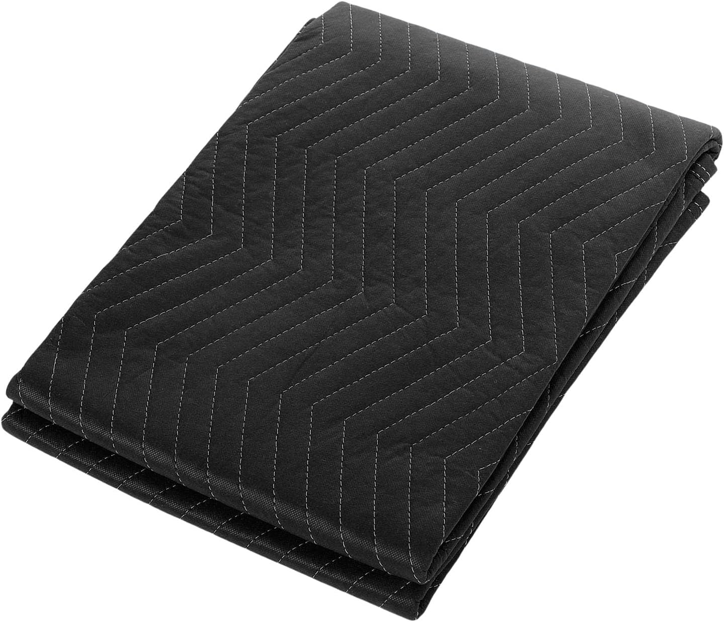 Hyuduo Moving Blanket Furniture Blanket Heavy Duty Blanket 80x72 Inch Thick Protective Cover for Large Furniture Appliances with Double Locked Sewing Durable Polyester Hemming