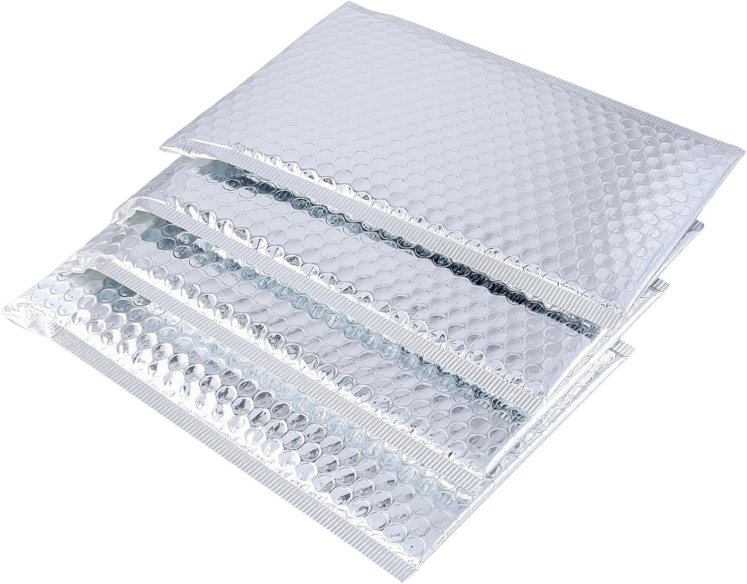 ZOENHOU 75 Pack 6 x 9 Inch Bubble Mailers Bulk, Bubble Mailer Poly Bags Padded Packaging Envelopes Silver Self Seal Envelope Mailers Waterproof Shockproof Foam Bag