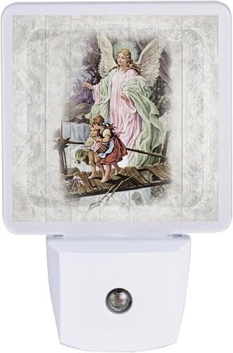 Dexsa Guardian Angel Night Light - LED Plug in Auto On/Off - Automatic, Safe, Illuminates | Adds The Perfect Touch to Any Room | Inspirational Nightlight