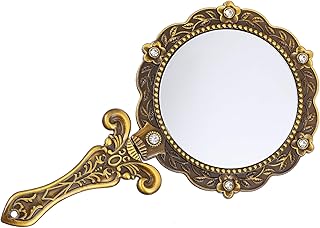 Healeved Vintage Handheld Mirror Portable Fol...