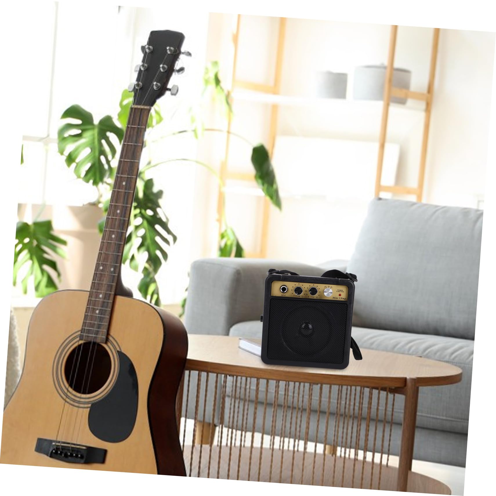 Amplificatore Per Chitarra Mini Portatile Dispositivo Amplificatore Piccolo Per Chitarra Elettrica Basso Alta Fedeltà Connettività Versatile Effetti Sonori Integrati Costruzione Ro