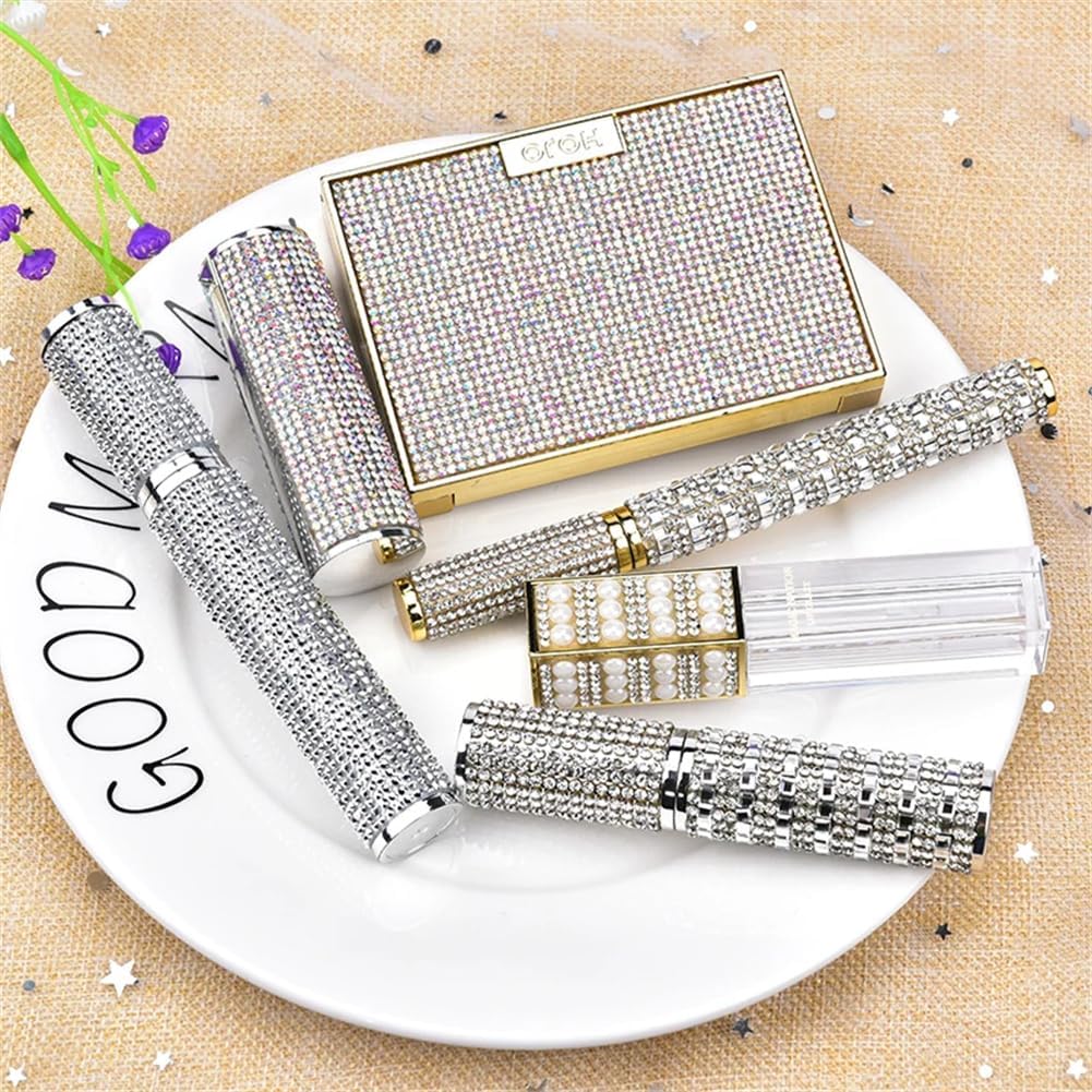 1.3-3Cm Wide Self Adhesive Rhinestone Trim Pearl Beads Tape Crystal AB Sticker Ribbon Crystal ab 9 Rows 3cm#2 Meters