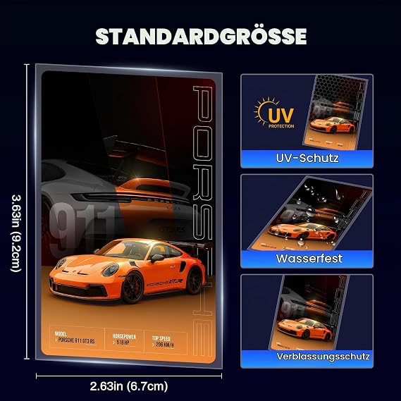 Soft Penny Sleeves Pack of 500 Standard Card Sleeves Suitable for MTG Cards Trading Cards Sports Cards Card Sleeves 66 x 91 mm