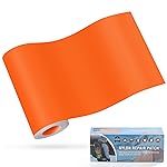 OAZ 3.9 x 63 inch Nylon Repair Patches Nylon Fabric Patch Self-Adhesive Fabric Repair Tape Waterproof Lightweight Outdoor Gear Patch Kit for Down Jacket Clothing Tent Bag (Orange)