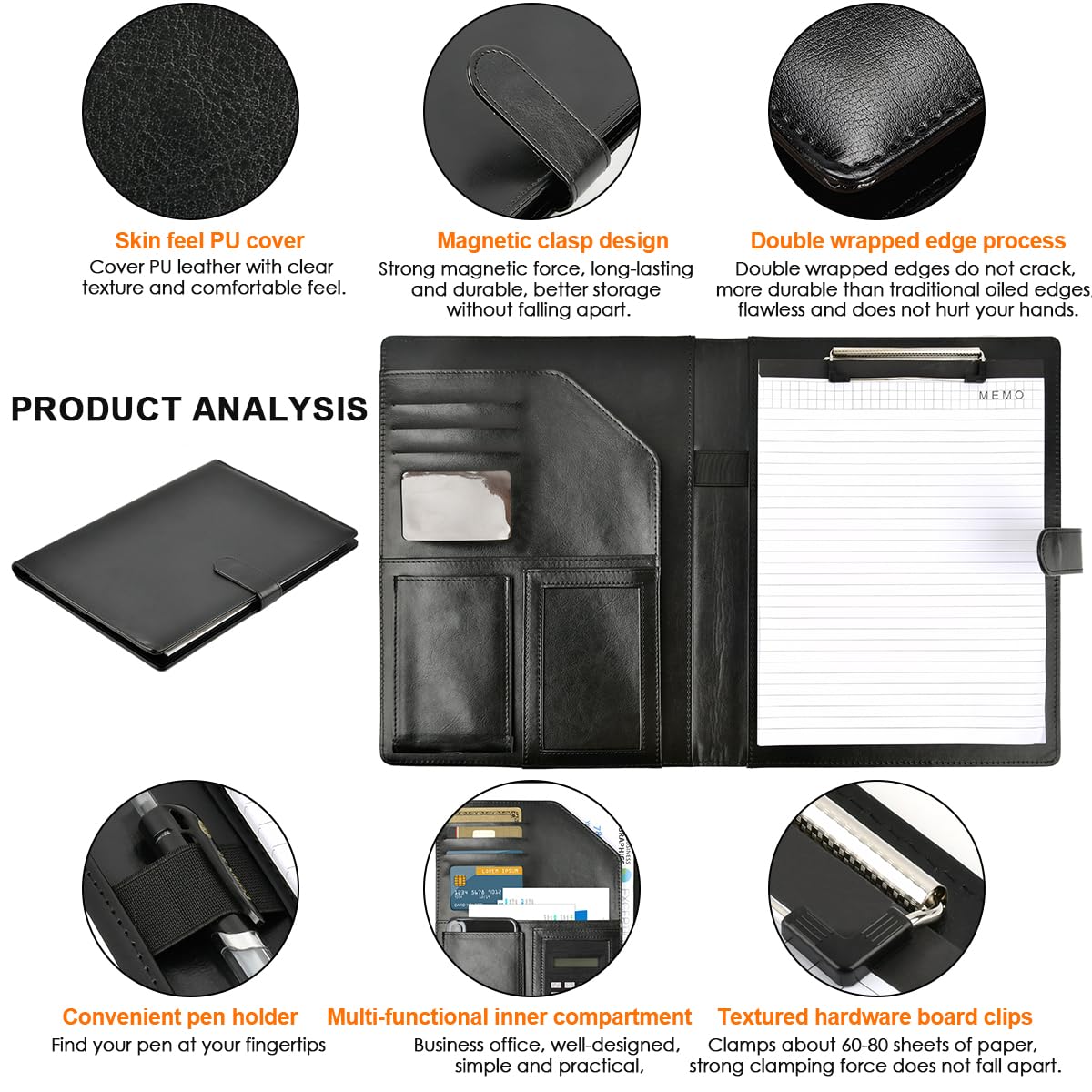 Porte-document Magnétique A4 Avec Poche Souple Pour Insérer