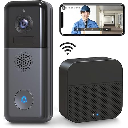 Amazon Co Jp インターホン ビデオドアホン ワイヤレスインターホン 無線wifi 2k高解像度 ビデオドアベル ワイヤレスチャイム 双方向音声 防犯カメラ 166 広角レンズ 赤外線暗視機能 動体検知 遠隔監視 Ip65防塵防水 電池式 日本語説明書付き 工事不要 家電 カメラ