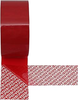 Tamper Tape Red Tamper Evident Security Seals Tape, Transfer Tamper Proof Security Void Tapes (Red, 1.88 inch x 55 Yards)