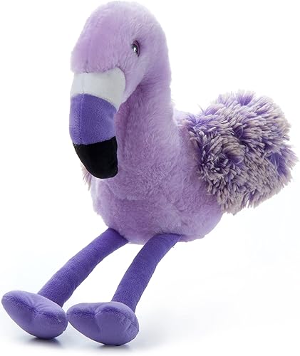 Miniatura 2 de The Petting Zoo Peluche de flamenco morado, regalos para niños, juguete de peluche de flamenco de Pazzion morado, 12 pulgadas