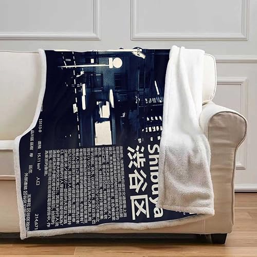 Miniatura 5 de Cobijas Calientes para Invierno - Cobijas Calientes para Invierno Geometría Celosía - Manta moderna gruesa suave y acogedora para sofá, cama, sofá,