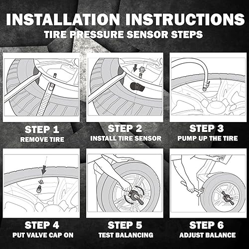 Miniatura 6 de PDQ TPMS - Sensor de presión de neumáticos TPMS de 315 MHZ, paquete de 4 unidades de vástago de metal para Chrysler Dodge, Hyundai, Kia, Jeep,