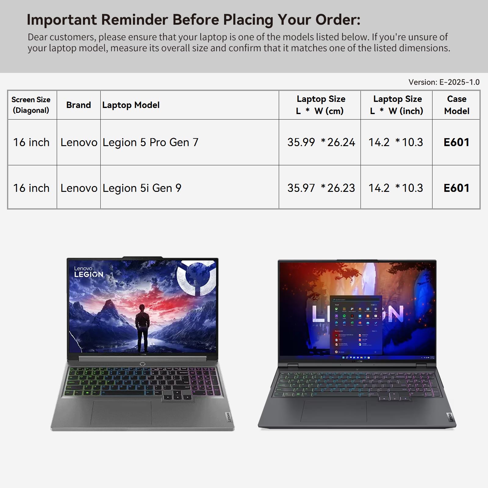 Smatree Funda para portátil Lenovo Legion 5 Pro Gen 7 de 40.6 cm | Funda para Lenovo Legion 5i G9 de 16 pulgadas con bolsillo para accesorios, diseño patentado Super Corner (E601)