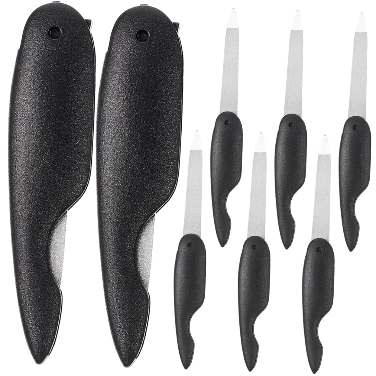 Healeved 40pezzi Limette Per Unghie Metallo Strumenti Per Manicure e Pedicure Accessori Per La Lucidatura Delle Unghie e Falsi Pratici e Durevoli