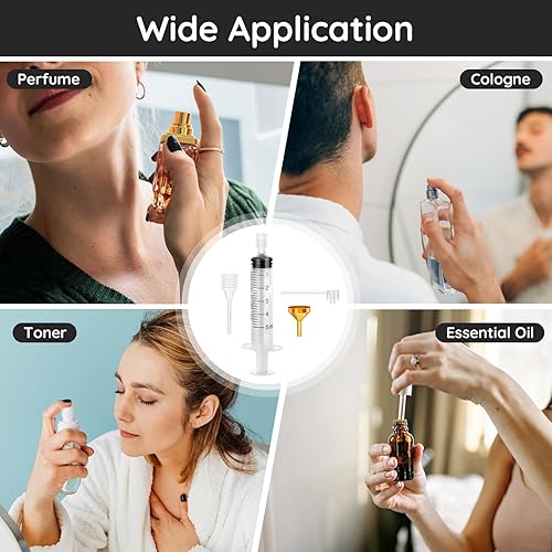 Miniatura 6 de Segbeauty 0.17oz Herramientas de Bomba de Recarga de Perfume, Kit de 8 Piezas de Herramientas de Dispensador de Perfume para Transferencia, Incluye