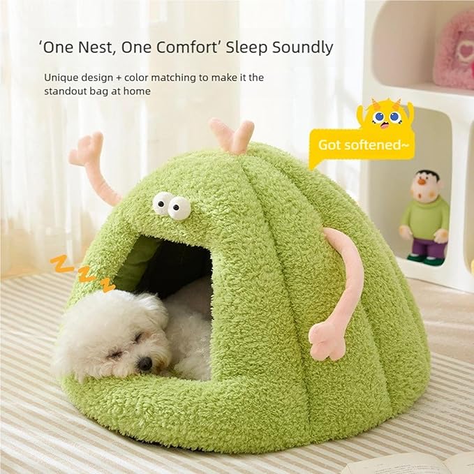 Cama para Perro Mediana 45cm Cálida con Cobertor Removible miniatura 4
