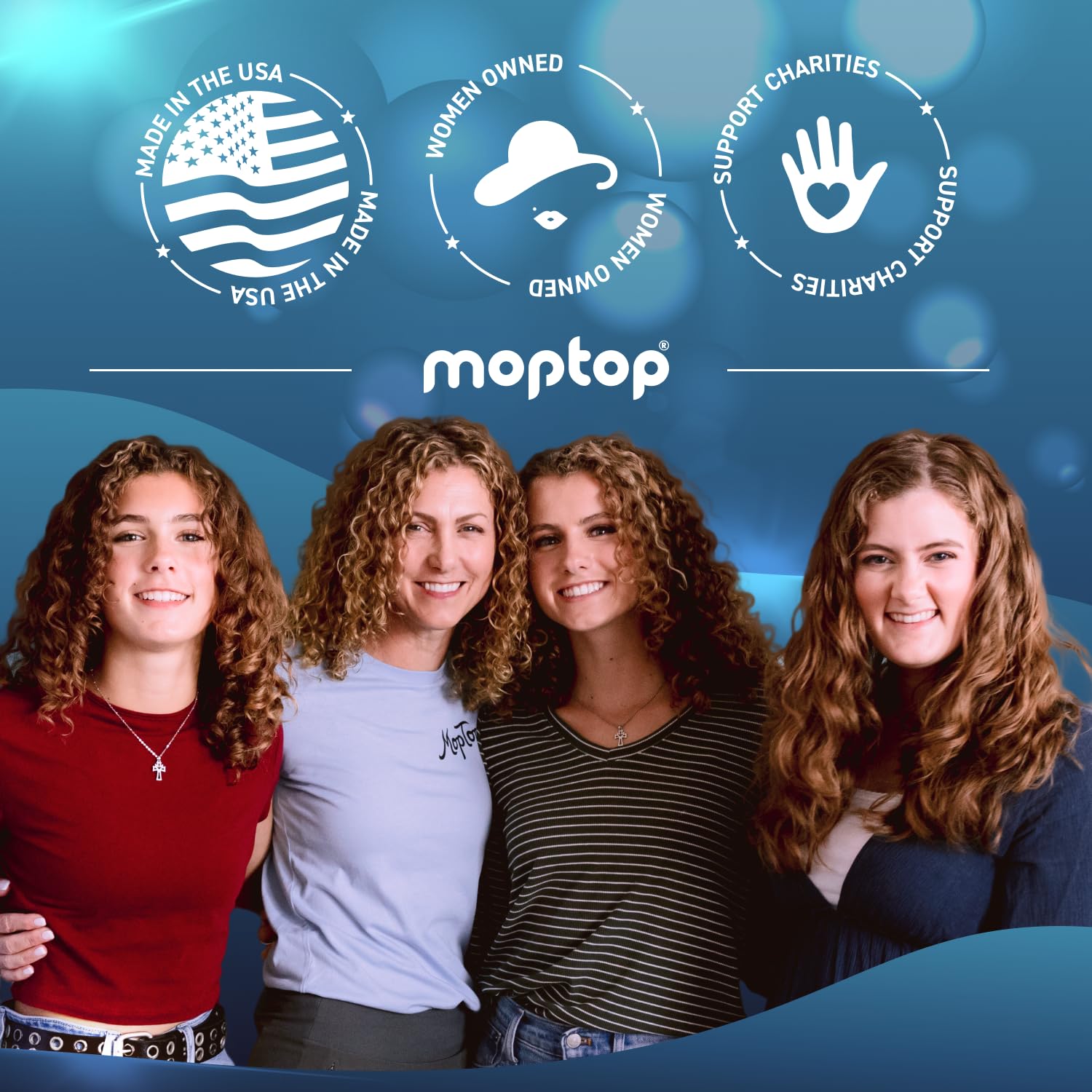 MopTop Acondicionador diario de salón para cabello seco, grueso, ondulado, rizado y rizado, tratado con color y natural, hecho con aloe y miel, reduce el crecimiento, aumenta la humedad, manejabilidad