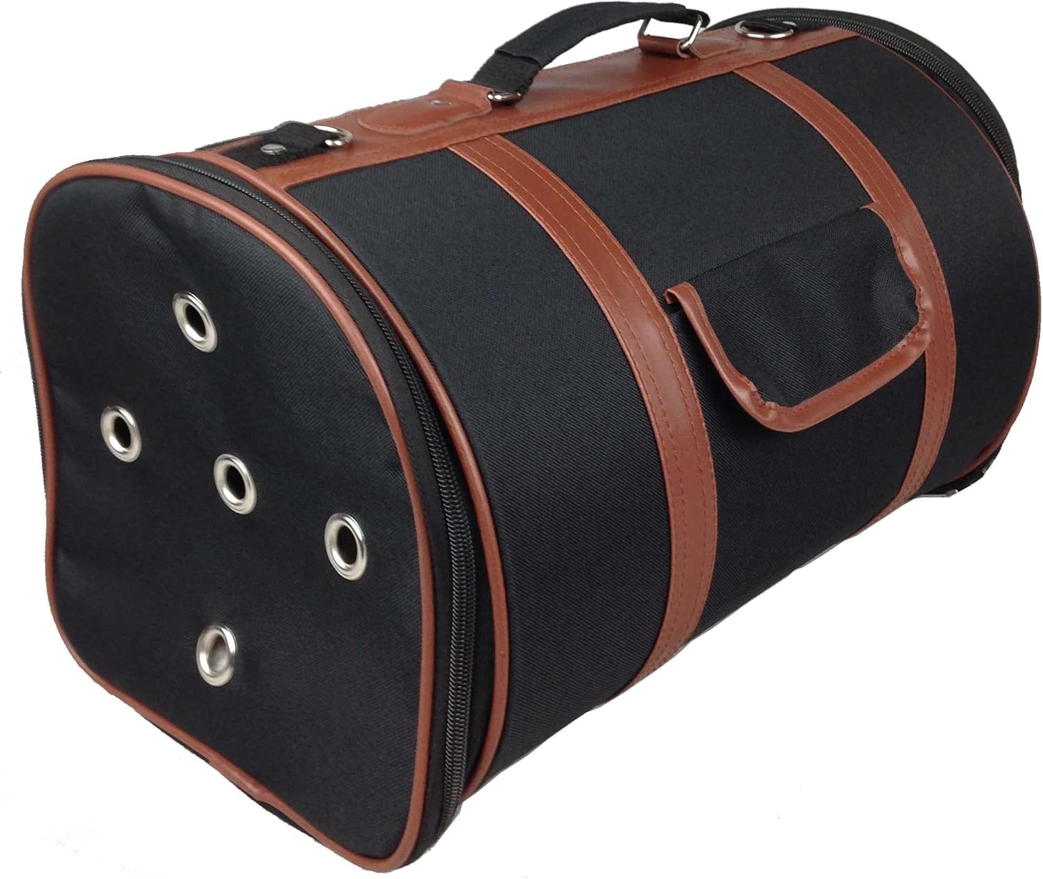 Pet Life ® Airline Approved Cynlider Fashion Pet Carrier - Airline Approved Travel Dog Carrier for Small Dogs and Cats