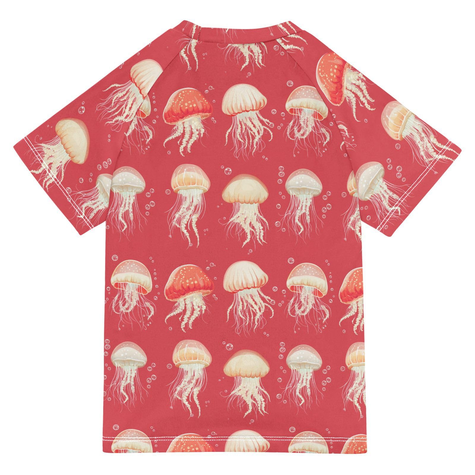 Short Sleeve Rash Guard Bathing Suit Girls Rashguard Swimsuit for Girls Rash Guard Girls 4T Cartoon Jellyfish