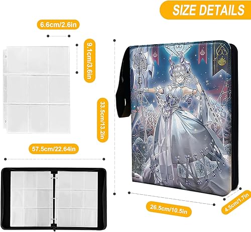 Miniatura 2 de Trading Ygo - Carpeta de tarjetas, se adapta a 900 tarjetas coleccionista de tarjetas, con 40 fundas extraíbles, juguetes regalos para niños y niñas