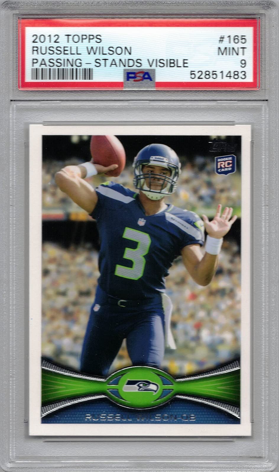 Amazon.com: 2012 Topps #165 Russell Wilson Rookie Card Graded PSA