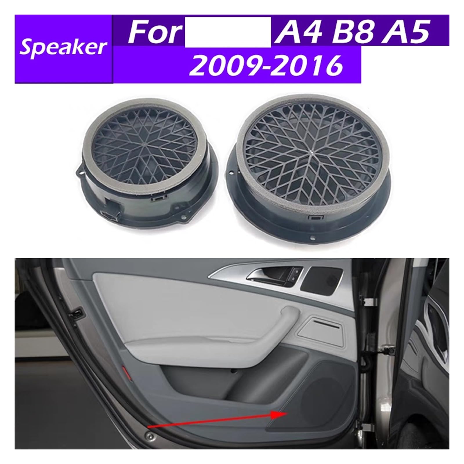 Amazon.com: DTMAMX 8T0035415A 8K0035411 Car Front Rear Door Woofer