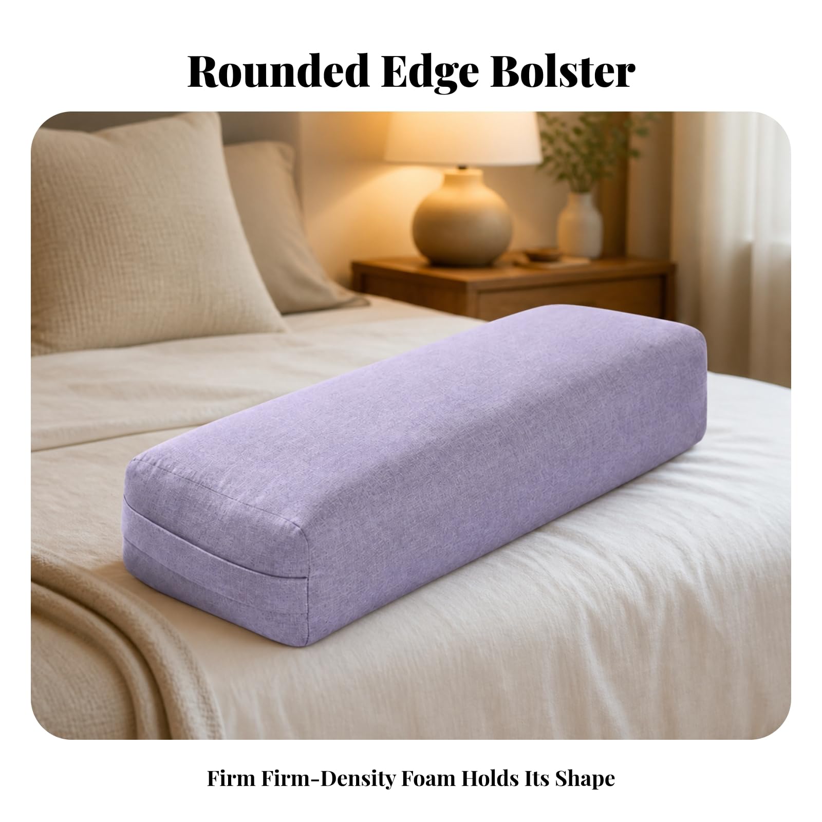 predolo Bolster Estiramiento Cómodo | senfundable, Cojín Rectangular Estiramiento, Restaurativo, para Gimnasio