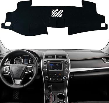 Dash Mat Cover Custom Interior Center Console Compatible with Toyota Camry Sedan 2012 2013 2014 2015 2016 2017 Dashboard mat Covers Accessories Black Trim