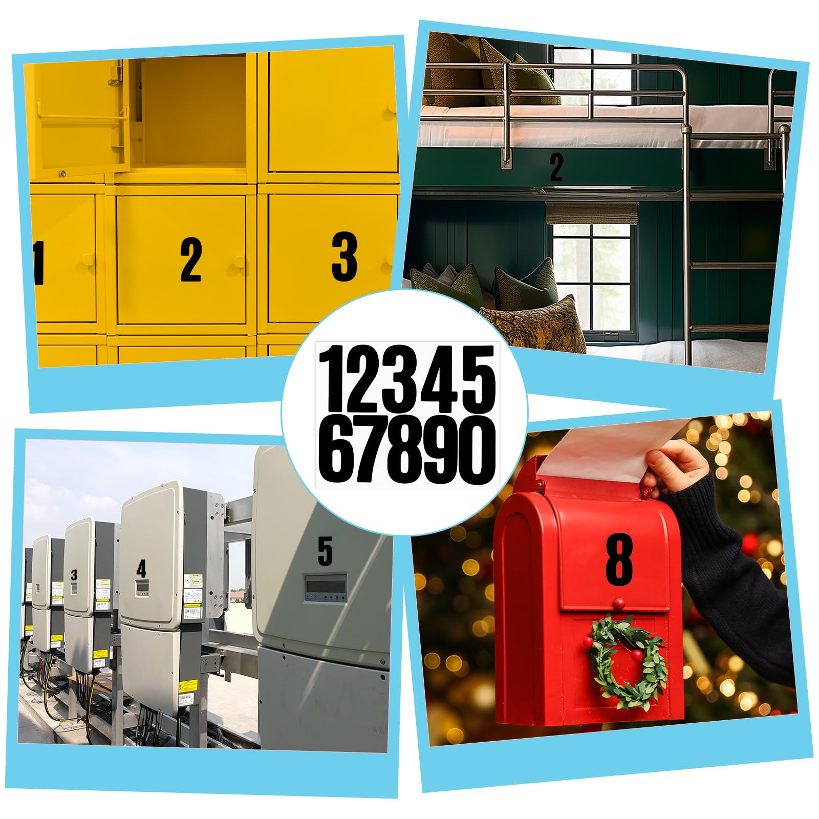 Nee-Nee Brievenbus sticker - witte letters - Geschikt voor een donkerkleurige achtergrond. - Homebox