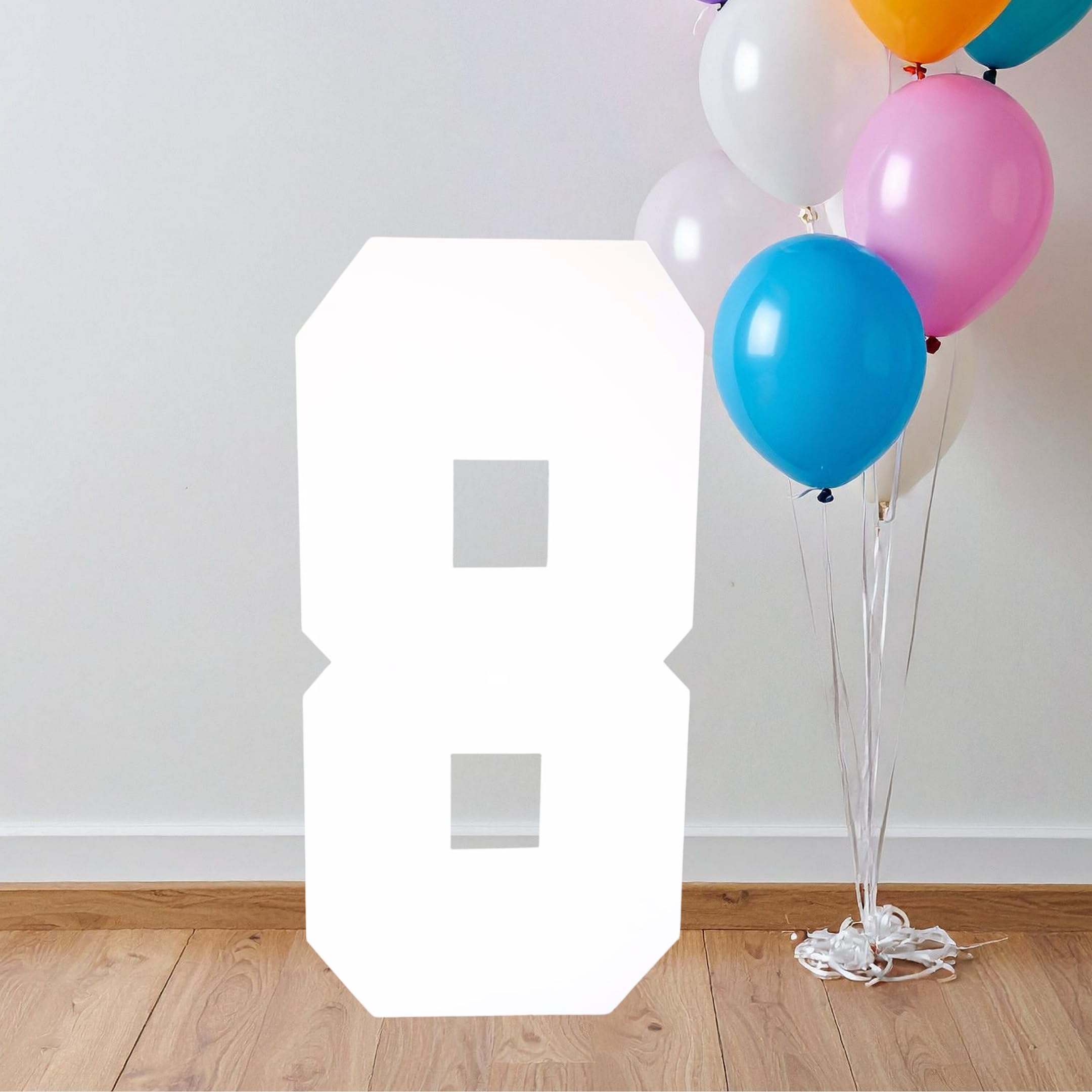 Large Cardboard Number 75cm: CARDÉCORAY Party Decor, DIY Birthday Decorations – Giant Cardboard Cutout Banner, Birthday Numbers, Craft Party, Freestanding, 60 50 40 Birthday, Event Photo Prop (8)