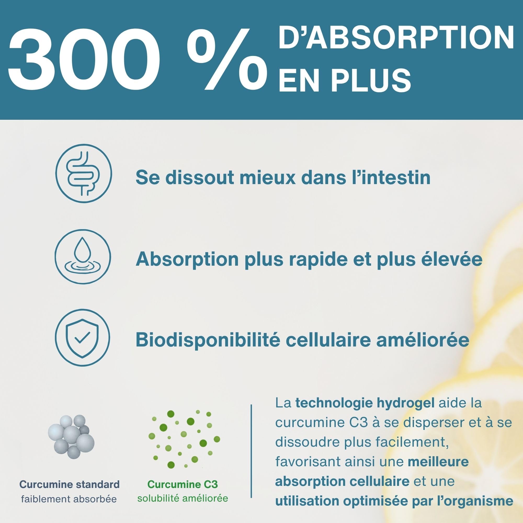 Igennus Curcumine C3 Complex Haute Qualité, Extrait Cliniquement Étudié Technologie Hydrogel Biodisponibilité Optimisée, 1 Gélule par Jour, 90 Gélules Véganes Clean Label