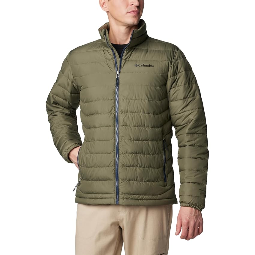 Columbia Powder Lite 2 Jacket, Piumino Uomo, Stone Green, M