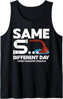 Water Treatment Plant Operator Funny Wastewater Operator Tank Top