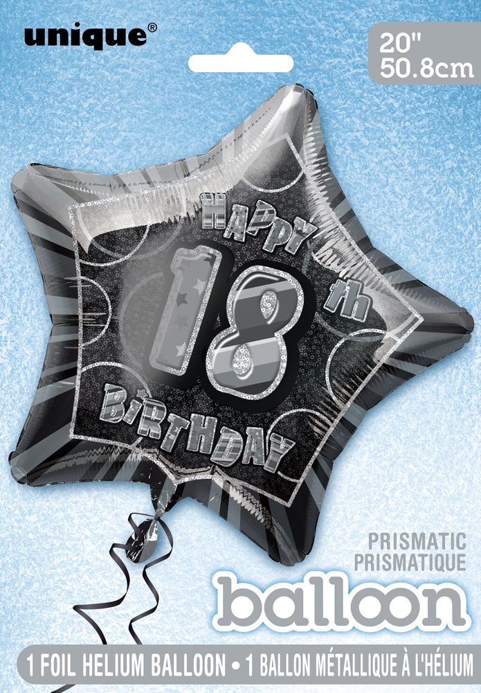Palloncino Foil Happy Birthday 18  Sfuso – Idea Palloncini