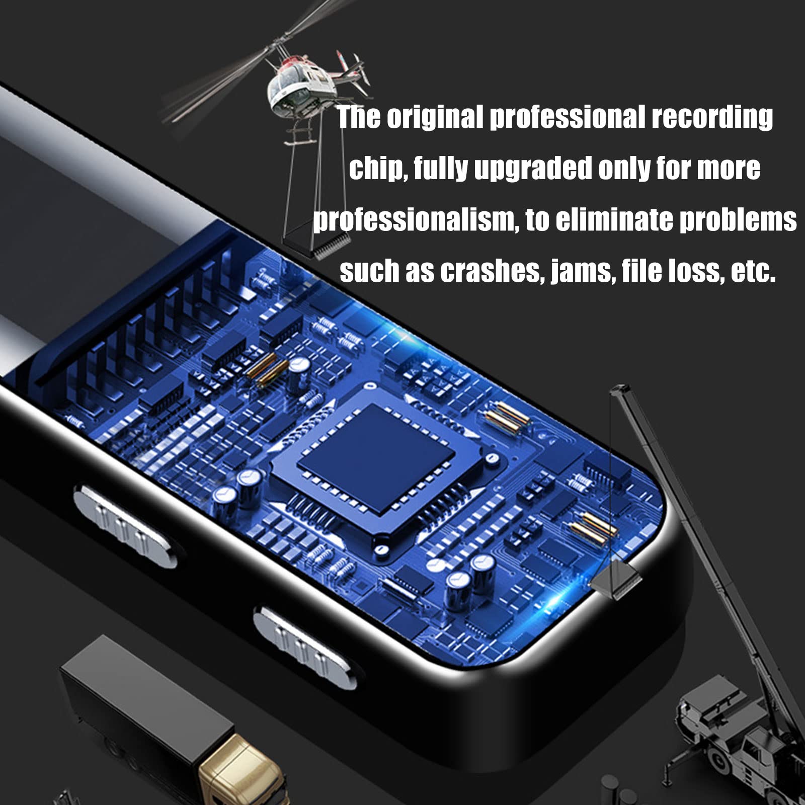 Diktiergerät Digital High-Definition Zero Noise Voice Recorder Student Class Meeting Recording Voice Recorder