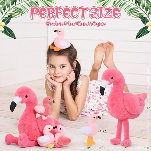 Vista 154 de MorisMos - Animales de peluche de lagarto, mamá camaleón gigante de 27 pulgadas con 4 lagartos bebés, juguetes para niños y niñas, mamá iguana