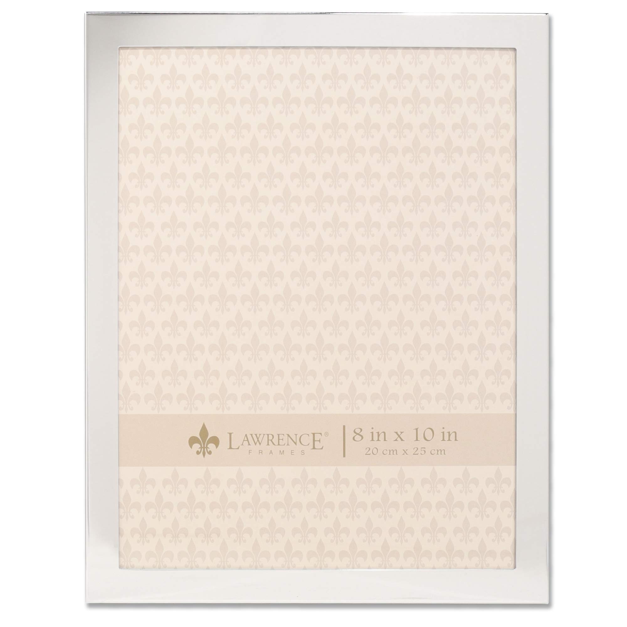 Lawrence Frames Picture Frame, Metal, Silver, 8x10