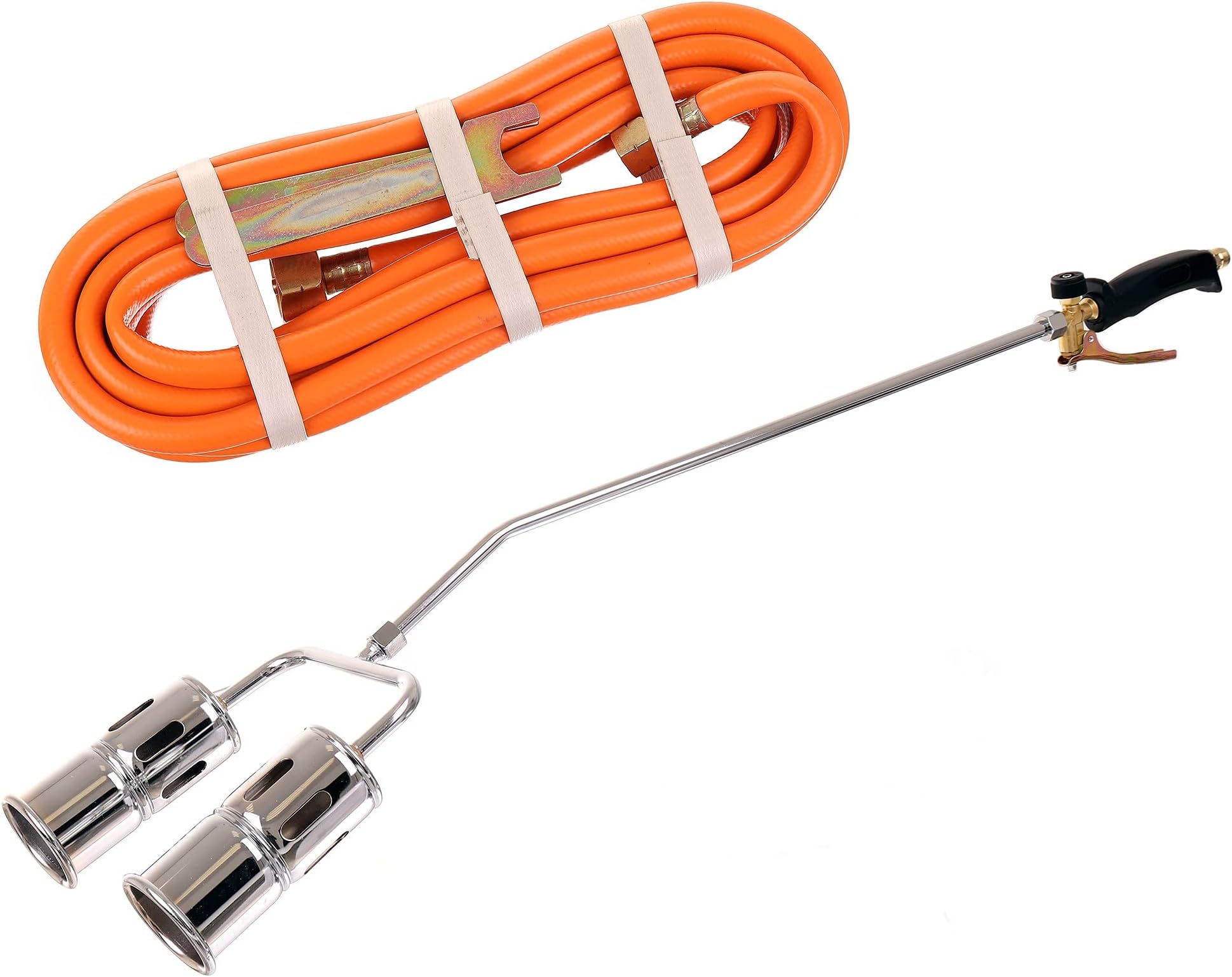 Long Arm Propane Butane Gas Heating Torch Burner Hose Regulator Roofers Weed Kit HT17