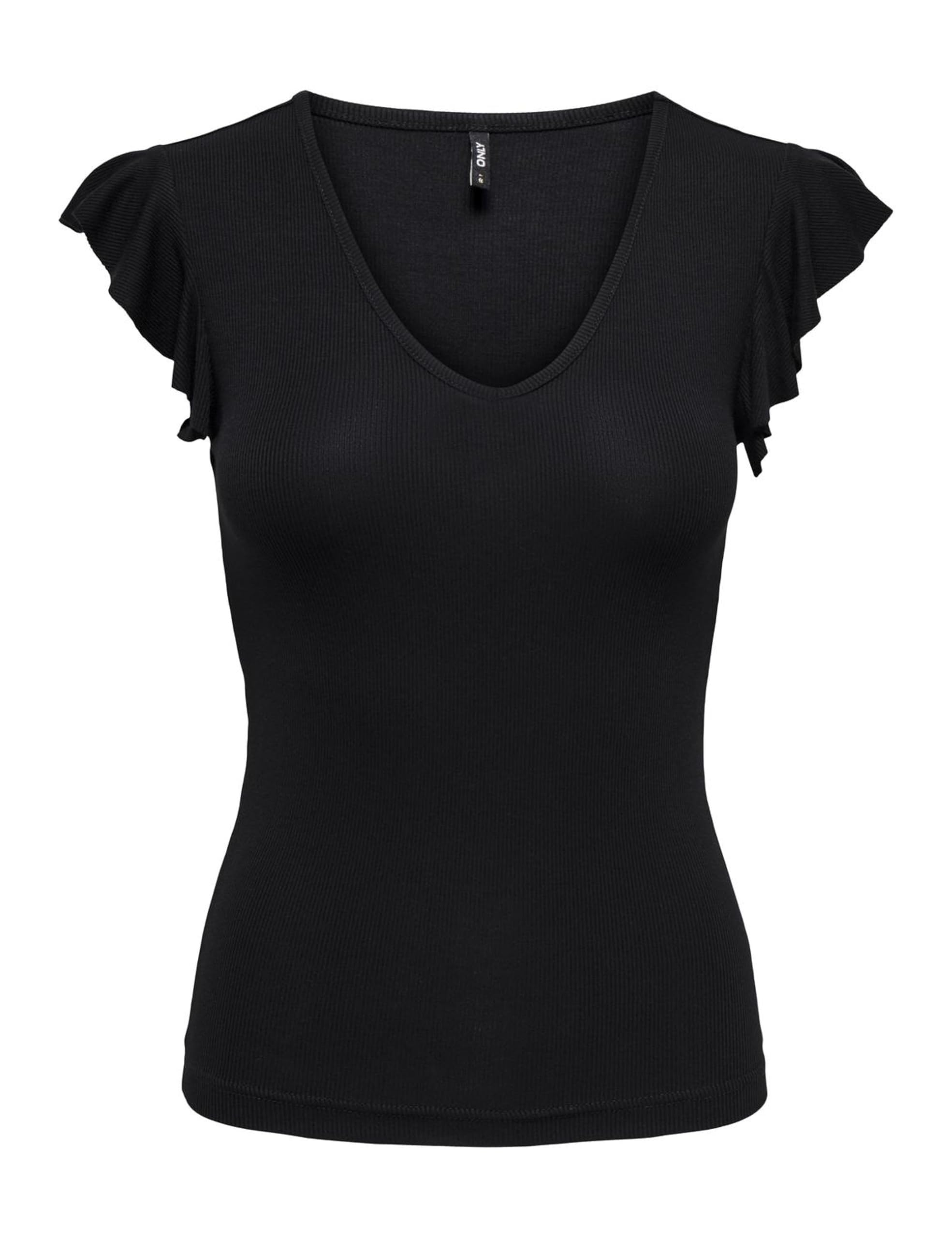 ONLY Women's Onlbelia S/L JRS Top - Black - S